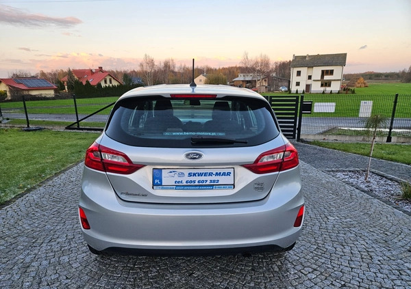 Ford Fiesta cena 42900 przebieg: 91908, rok produkcji 2018 z Kutno małe 596